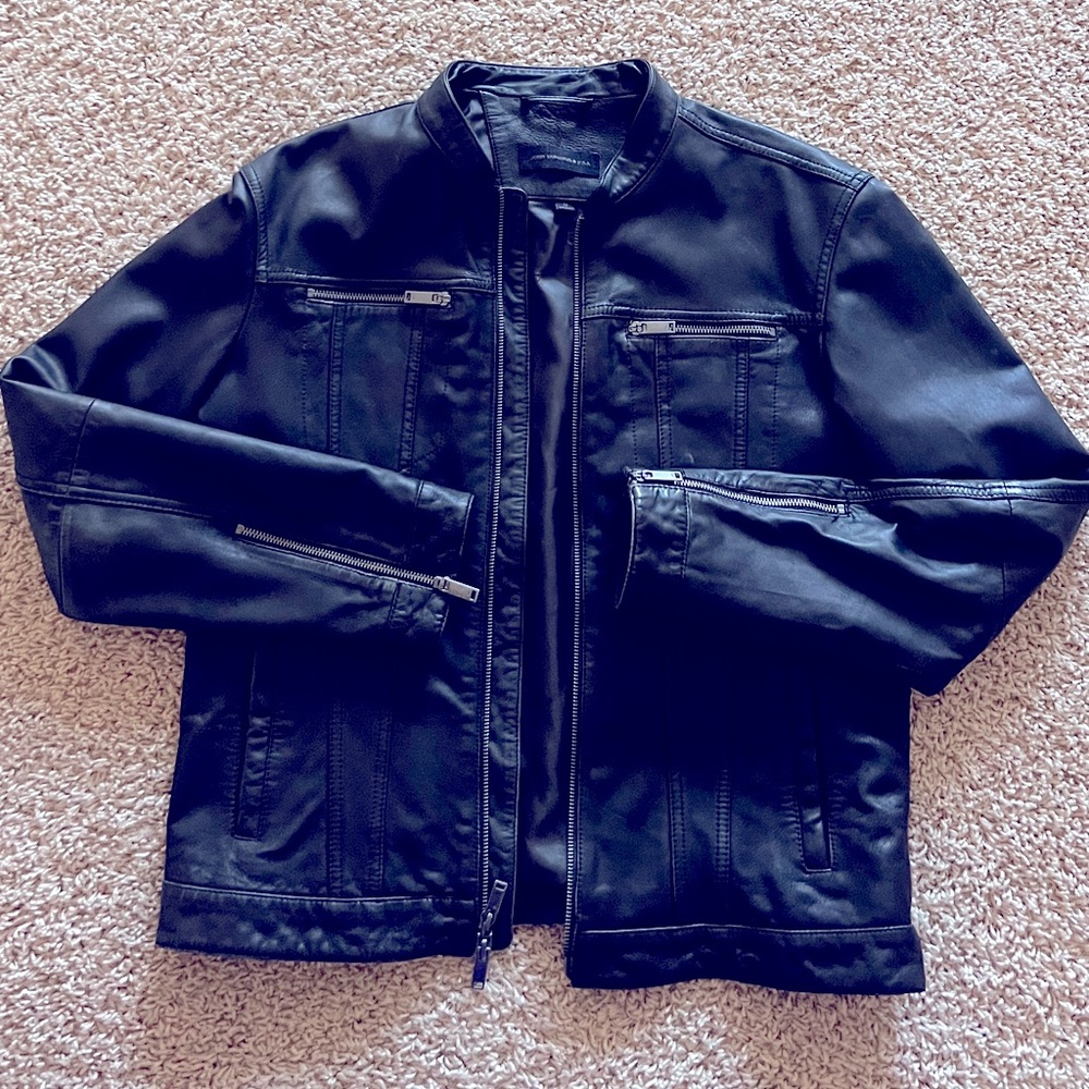 John Varvatos Leather Motor Jacket - Sz. Medium $795.